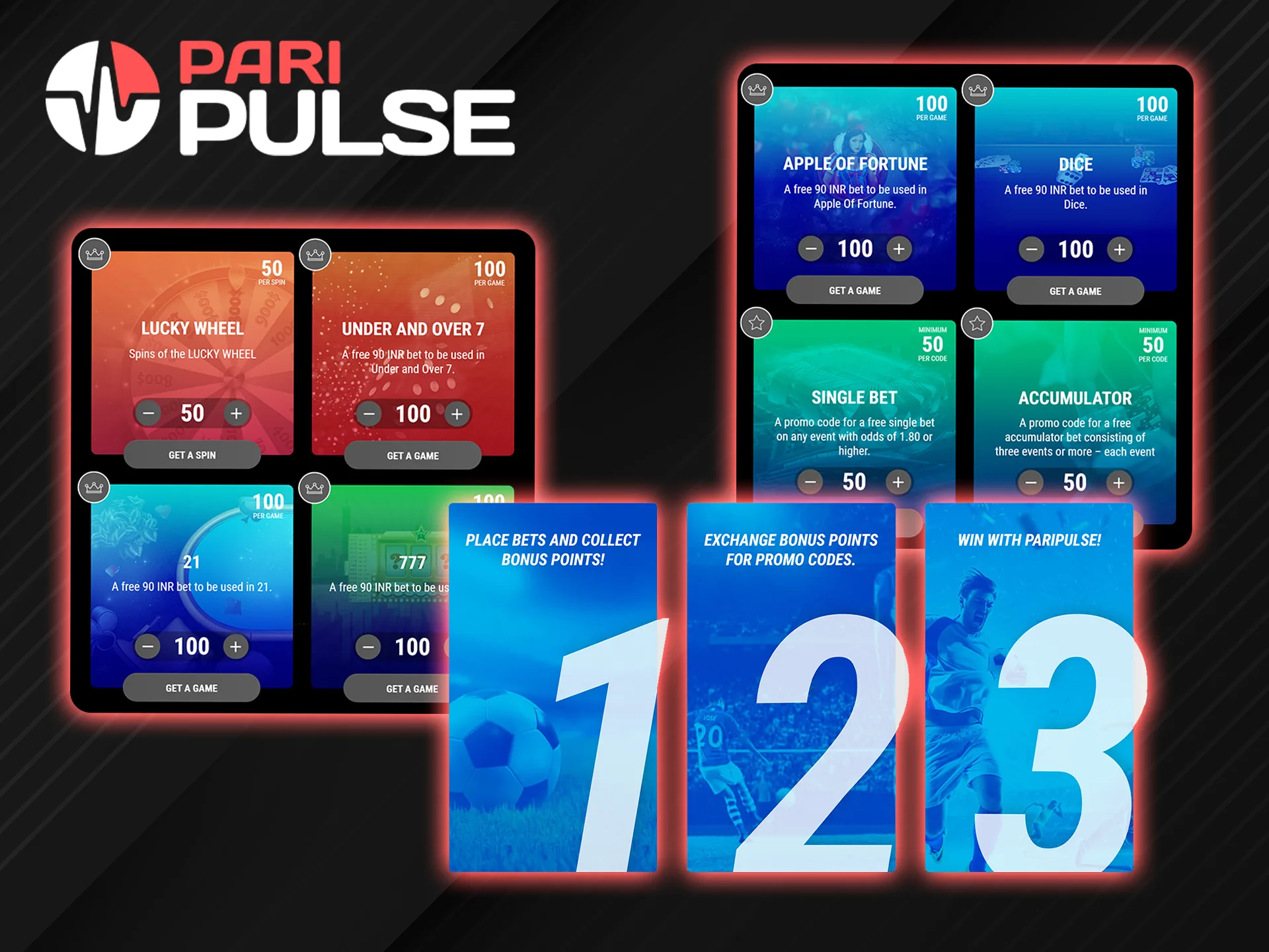 PariPulse promo code store offers to redeem points for rewards.