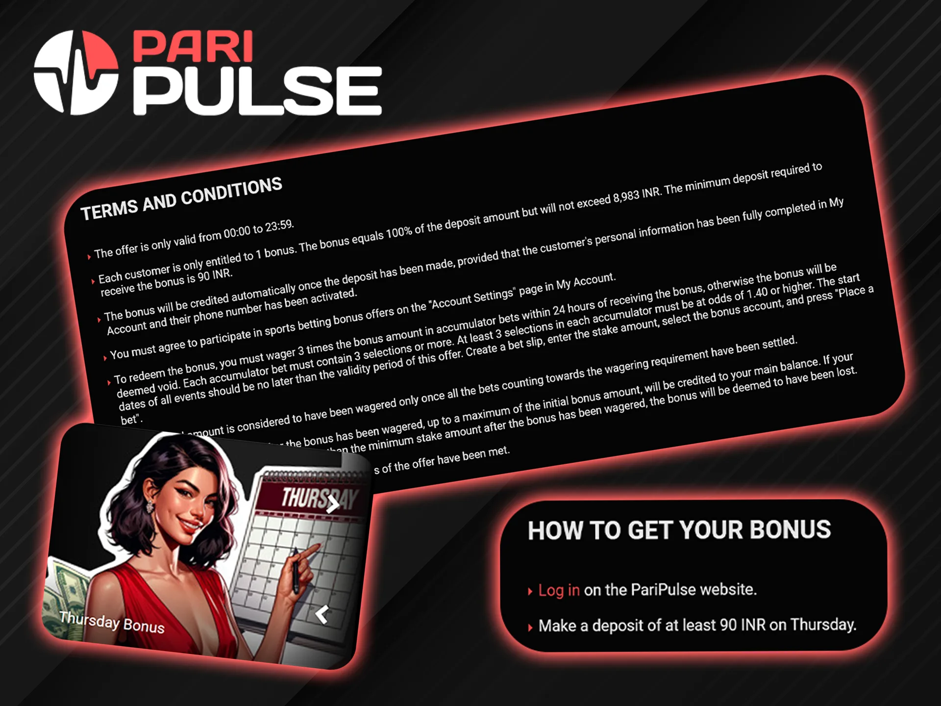 Open PariPulse on Thursday so you don't miss out on the bonus.