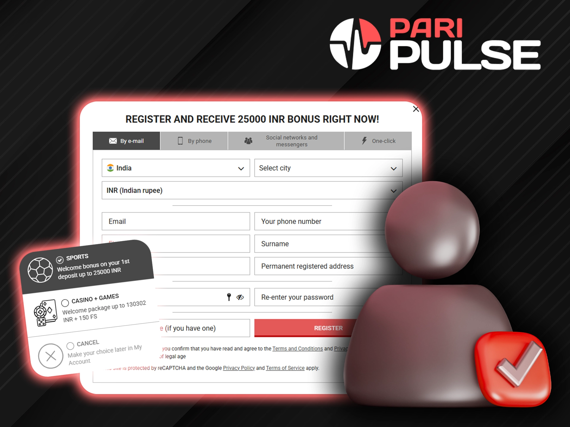 How to register in PariPulse.