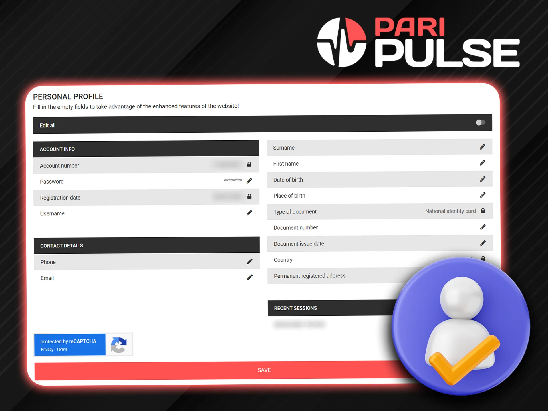 To be able to use all the features of the PariPulse platform, verify your account.
